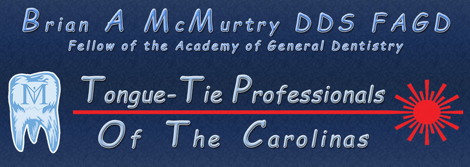 tongue tie lip tie banner logo